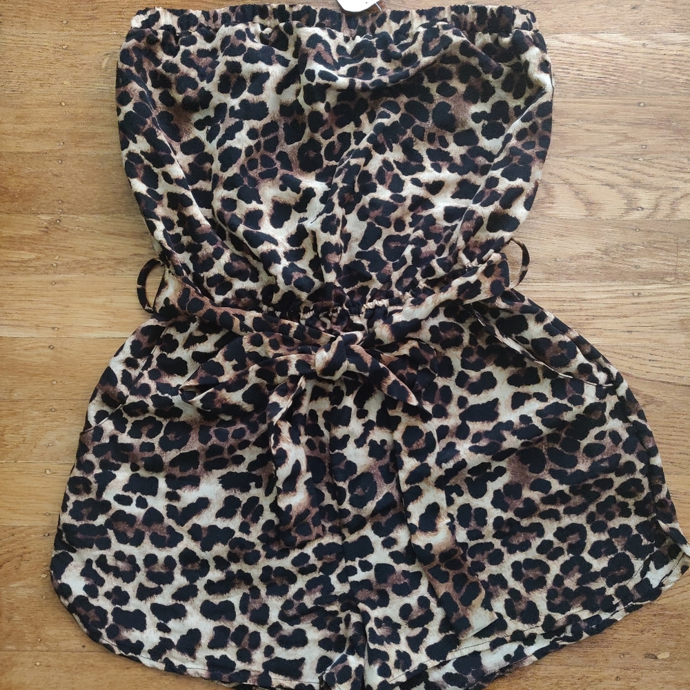 Leopard Print Romper